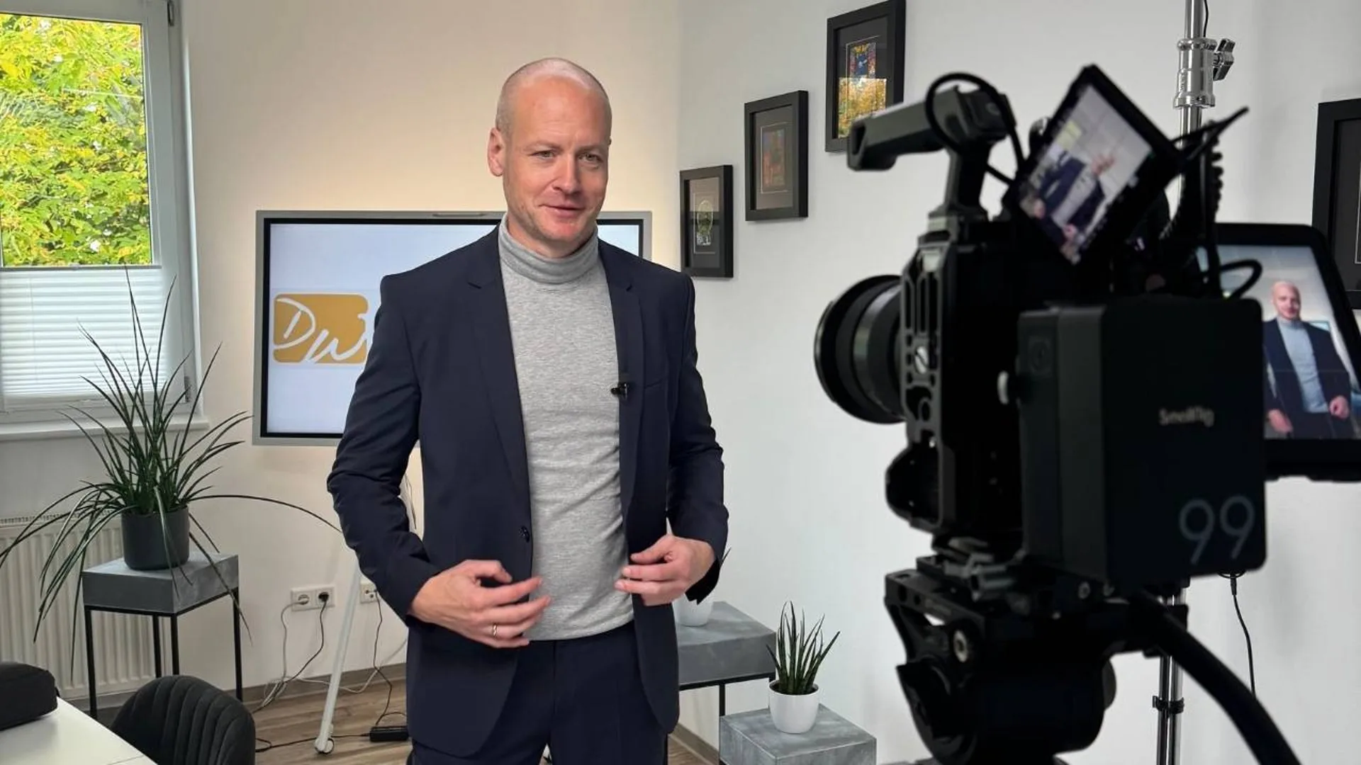 Daniel Wenzel im Interview am Drehtag